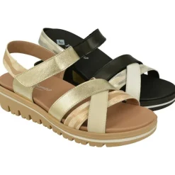 PieSanto Sandalias|Sandalia De De Tiras Cruzadas Con Planta Anatomica Extraible Y Cuna De Caucho De Gran Absorcion De Impacto