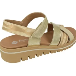 PieSanto Sandalias|Sandalia De De Tiras Cruzadas Con Planta Anatomica Extraible Y Cuna De Caucho De Gran Absorcion De Impacto