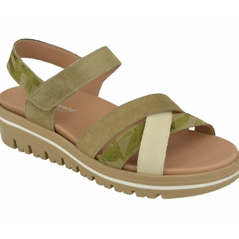 PieSanto Sandalias|Sandalia De De Tiras Cruzadas Con Planta Anatomica Extraible Y Cuna De Caucho De Gran Absorcion De Impacto