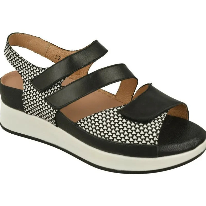 PieSanto Sandalias|Sandalia De Triple Velcro Ajustable Especial Plantillas Con Piso De Cuna Microporosa Aligerada