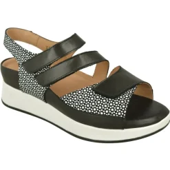 PieSanto Sandalias|Sandalia De Triple Velcro Ajustable Especial Plantillas Con Piso De Cuna Microporosa Aligerada
