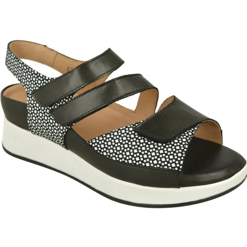 PieSanto Sandalias|Sandalia De Triple Velcro Ajustable Especial Plantillas Con Piso De Cuna Microporosa Aligerada