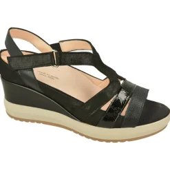 RIKO Sandalias|Sandalia De Rico Con Tiras Combinadas Y Ajuste De Velcro, Cuna Alta Nacarada Con Planta Extraible Y Piso Microporoso Confortable