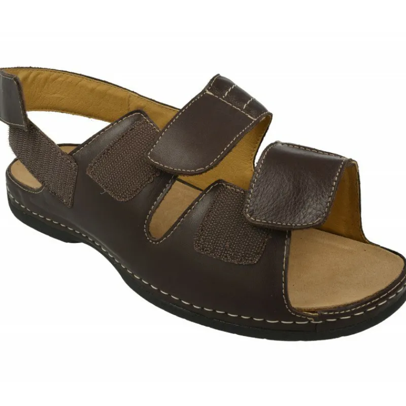 Calzamedi Sandalias|Sandalia De Triple Ajuste Por Velcros Con Planta Anatomica Movible Para Plantillas De