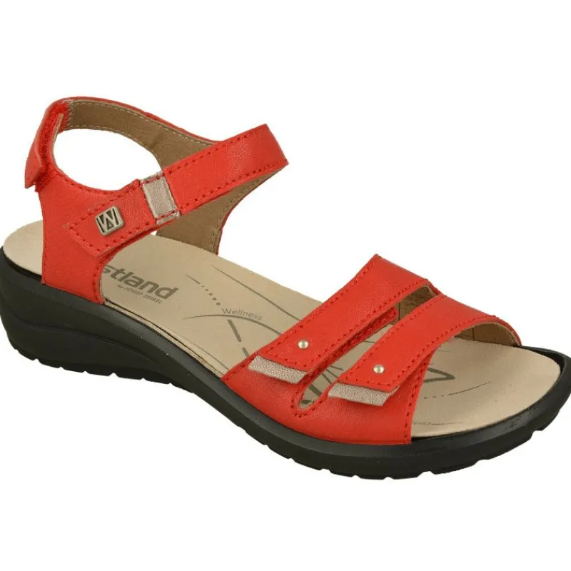 WESTLAND BY JOSEF SEIBEL antes ROMIKA Sandalias|Sandalia De Wesland Con Doble Velcro En Pala Y Tira Ajustable Al Empeine. Piso De Cuna De Poliuretano Y Planta Anatomica Extraib