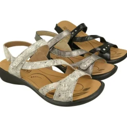 WESTLAND BY JOSEF SEIBEL antes ROMIKA Sandalias|Sandalia De Westland De Tiras Cruzadas Y Ajuste De Velcro Con Planta Anatomica Extraible Y Piso De Poliuretano