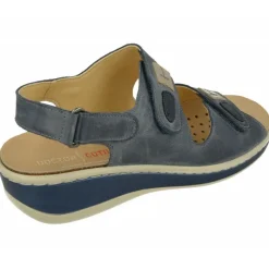 Doctor Cutillas Sandalias|Sandalia Del Con Doble Tira De Velcro En Pala De Piel Engrasada Con Planta Extraible Movible Y Poliuretano