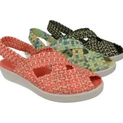 Doctor Cutillas Sandalias|Sandalia Del En Lona Trenzada Combinada Con Piso Microporoso Ligero Y Flexible