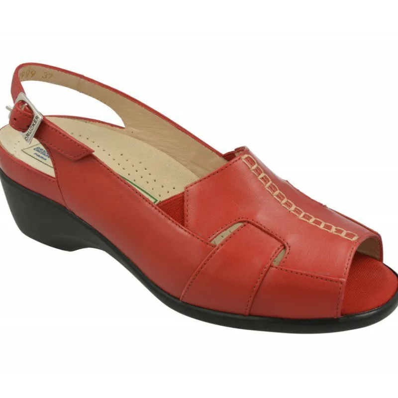 Drucker Calzapedic Sandalias|Sandalia Pala Abotinada Con Elasticos Y Costuras Contrastadas