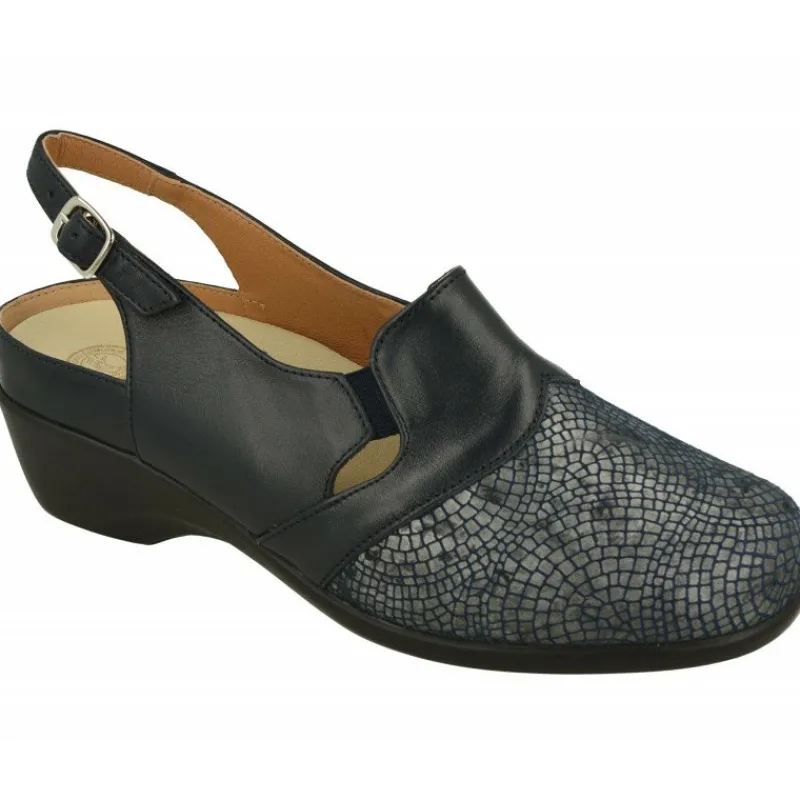 Calzamedi Zapatos Para Pies Delicados|Talon Abierto De Con Puntera Cerrada De Licra Con Piso De Cuna Poliurtano Y Planta Extraible De Horma Muy Ancha