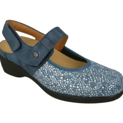 Calzamedi Zapatos Ancho Especial|Talon Abierto De Escotado Con Tira Velcro Y Pala De Licra Estampada. Calce Para Plantillas Y Piso De Amortiguacion