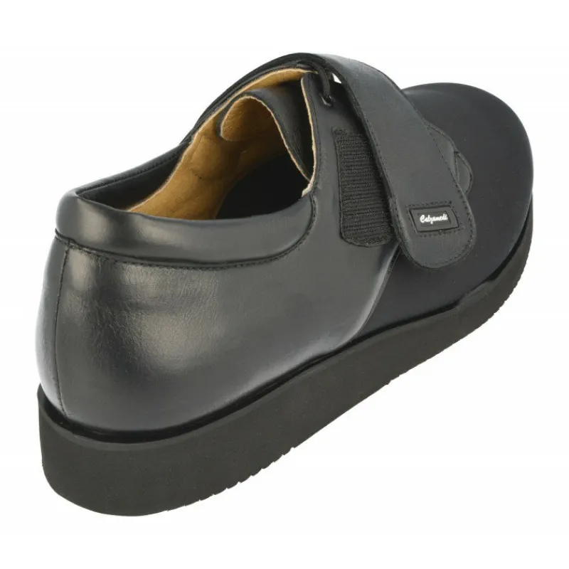 Calzamedi Velcros|Velcro De Con Cordon Y Pala Elastica Ancho 16 Especial Pie Diabetico. Negro