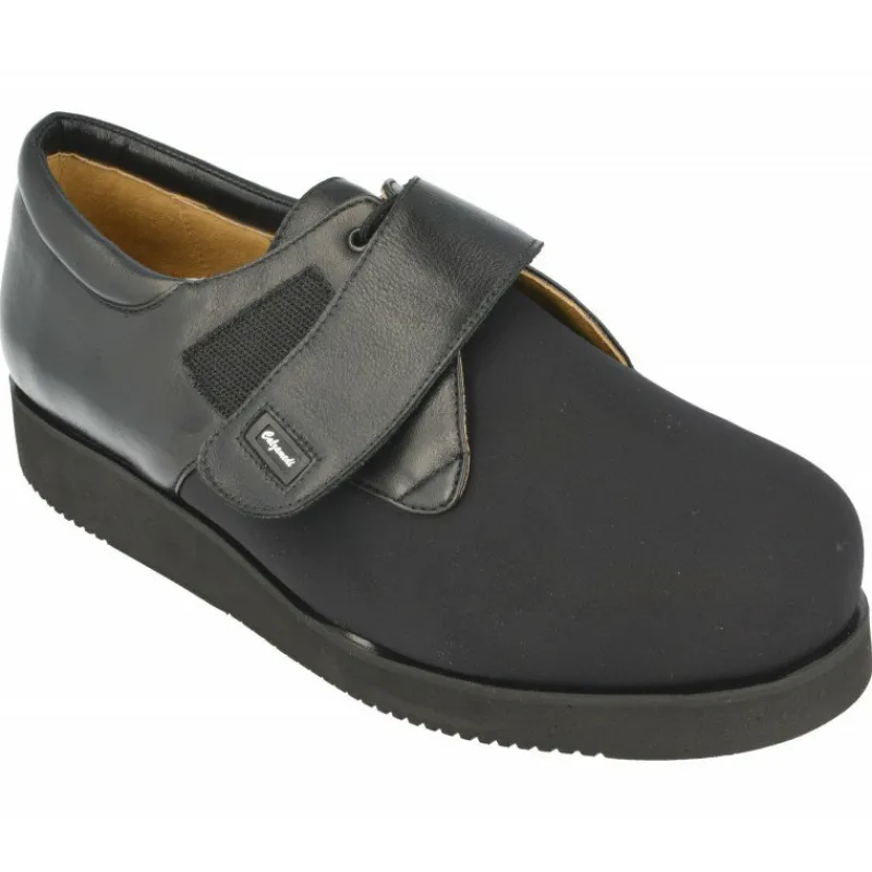 Calzamedi Velcros|Velcro De Con Cordon Y Pala Elastica Ancho 16 Especial Pie Diabetico. Negro