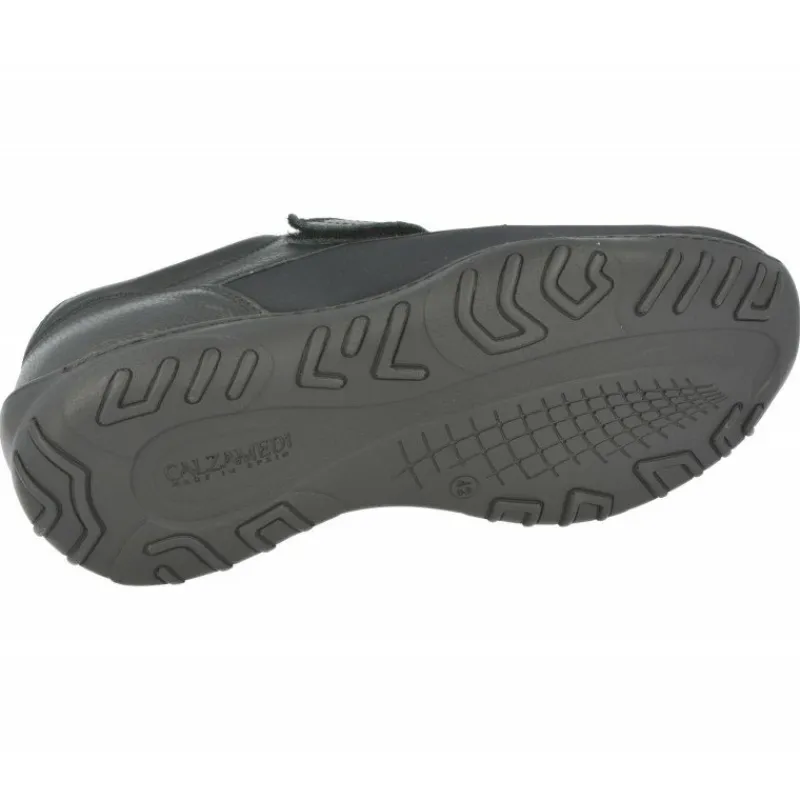 Calzamedi Velcros|Velcro De Con Pala De Lycra Elastica, Especial Pie Diabetico. Negro