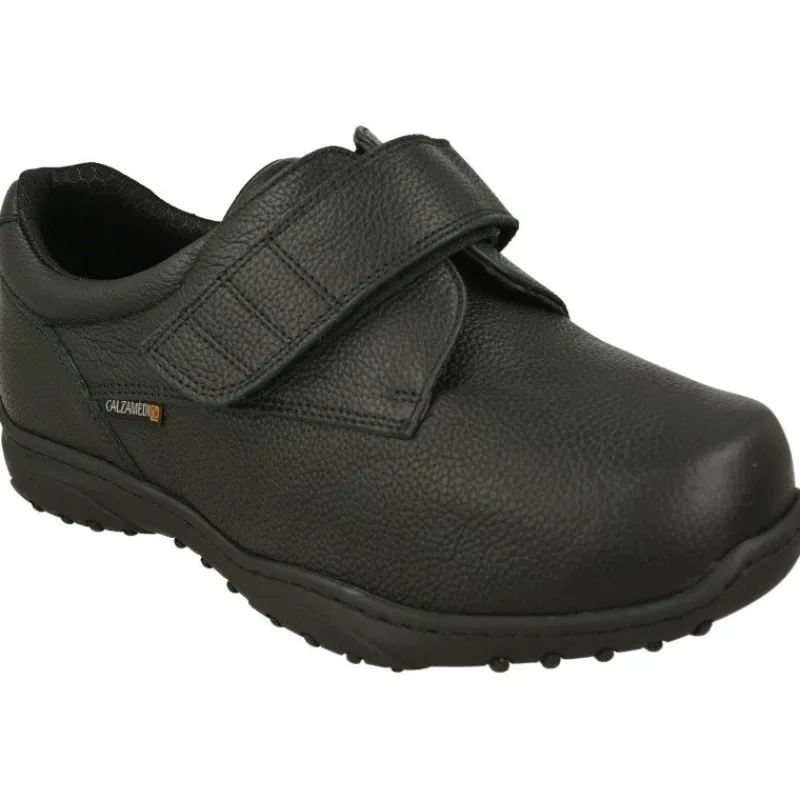 Calzamedi Velcros|Velcro De Especial Pie Diabetico, Ancho Especial 14 -15 Negro