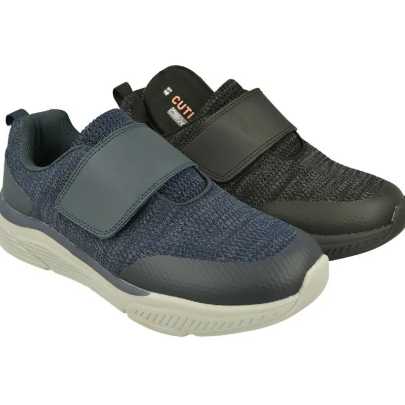 Doctor Cutillas Zapatos Ancho Especial|Velcro De En Tejido De Lona Transpirable Con Piso De Poliuretano Ligero Y Flexible
