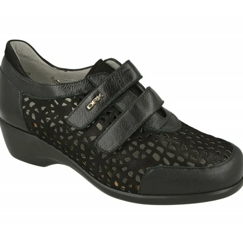 Drucker Calzapedic Velcros|Velcro De Drucker Picado Combinado En Piel Y Metal Con Piso De Cuna De Descanso De Poliuretano Y Planta Extraible