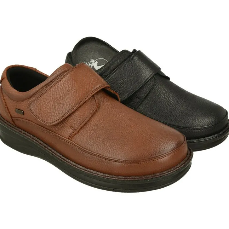 G Comfort Velcros|Velcro De Con Bordon En Pala Y Piel Grabada, Membrana Impermeable Y Piso De Poliuretano Aligerado En Horma De Ancho 14