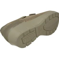 G Comfort Velcros|Velcro De En Piel Grabada Nacarada Con Tira Ajustable Y Piso De Cuna De Poliuretano De Gran Confort De Pisada Y Planta Beige