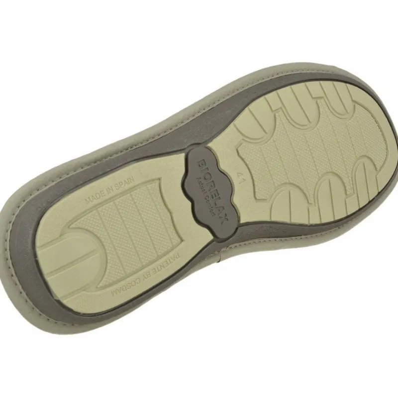 Cosdam Chinelas|Zapatilla Chinela De De Puntera Abierta En Lona Estampada Con Planta Y Piso Biorelax Burdeos