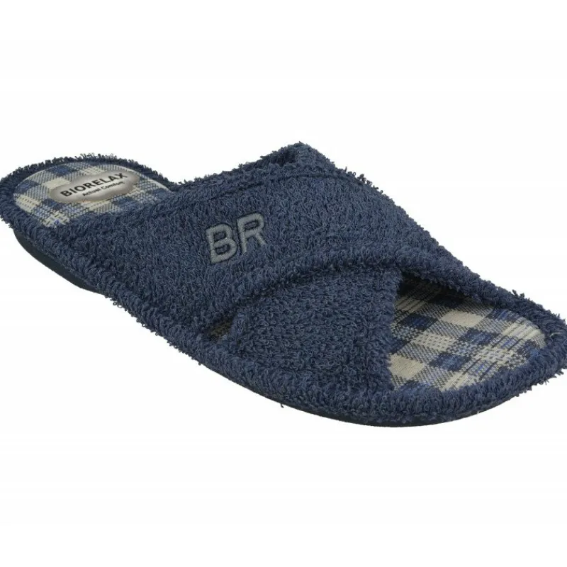 Cosdam Chinelas|Zapatilla Chinela De De Tiras Cruzadas En Rizo De Algodon Y Planta Biorelax De Gran Descanso Tejano
