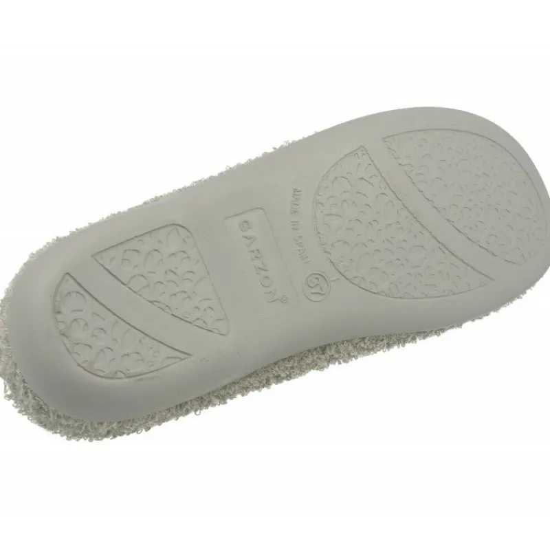 Garzon Chinelas|Zapatilla Chinela De Rizo De Algodon De Con Planta Anatomica Movible Y Suela De Caucho