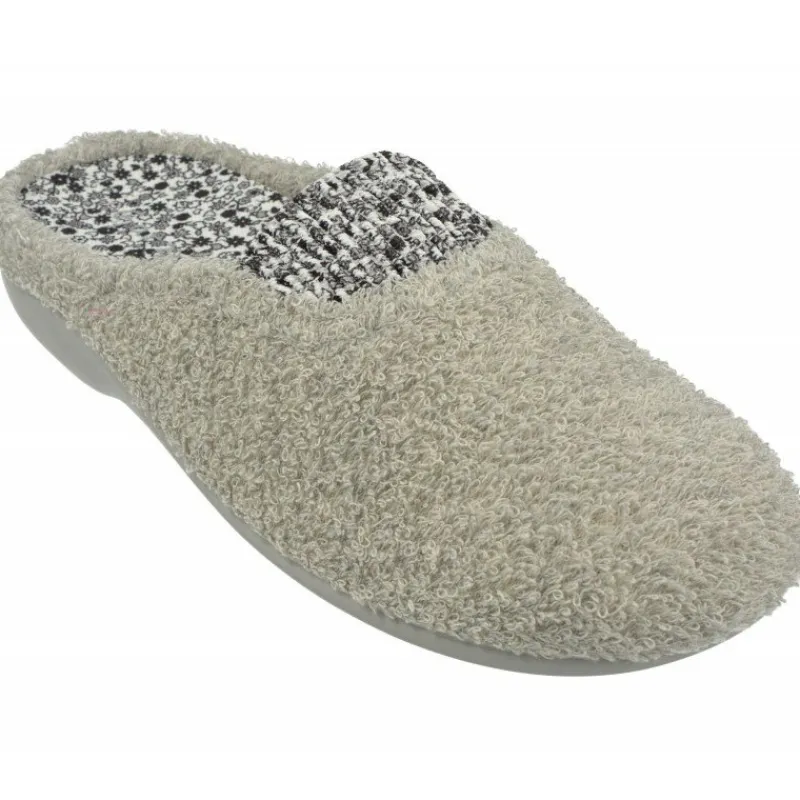 Garzon Chinelas|Zapatilla Chinela De Rizo De Algodon De Con Planta Anatomica Movible Y Suela De Caucho
