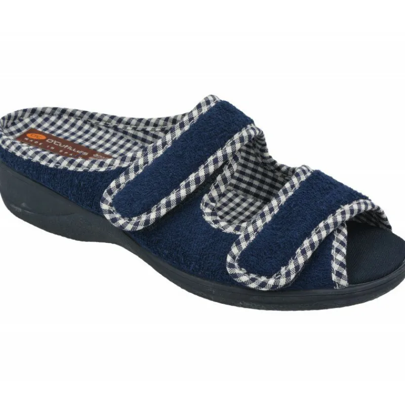 Doctor Cutillas Chinelas|Zapatilla Chinela Doble Velcro En Rizo De Algodon Especial Para Plantillas Ortopedicas