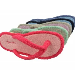Garzon Chinelas|Zapatilla De Bano Combinada En Rizo De Algodon Y Piso Microporoso Aligerado