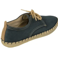Garzon Zapatillas De Calle|Zapatilla De Acordonada De Pala Lisa Con Tejido Antelina Cosido A Piso De Caucho Forrada En Lona De Algodon