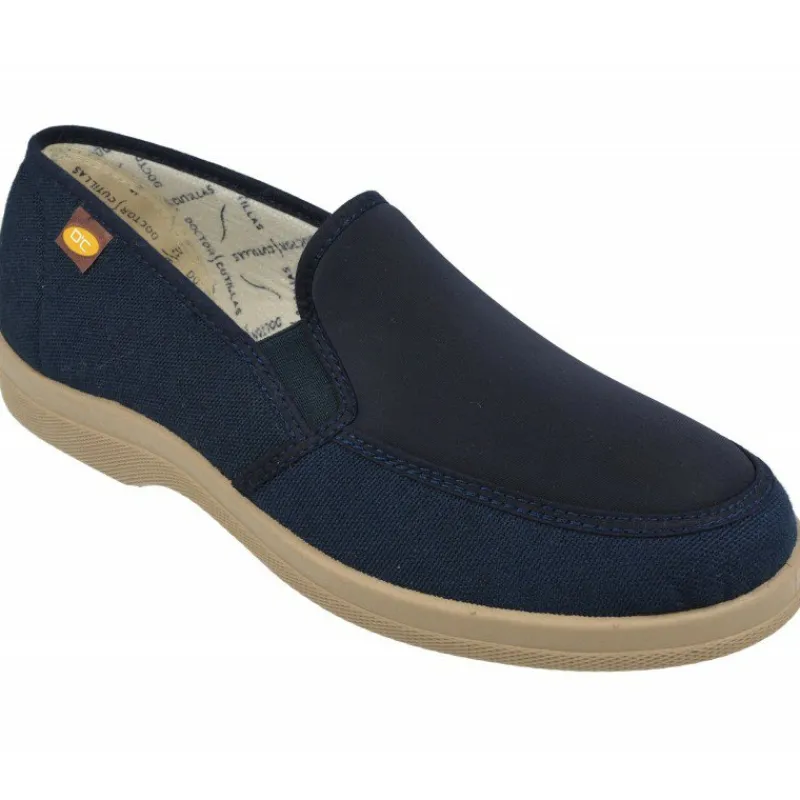 Doctor Cutillas Zapatillas De Calle|Zapatilla Mocasin De Lona Y Fibra Lycra® Extra Ancha