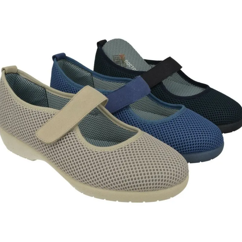 Doctor Cutillas Zapatillas De Calle|Zapatilla Pulsera De En Tejido Rejilla Con Ajuste De Velcro, Piso De Caucho Y Horma Confortable