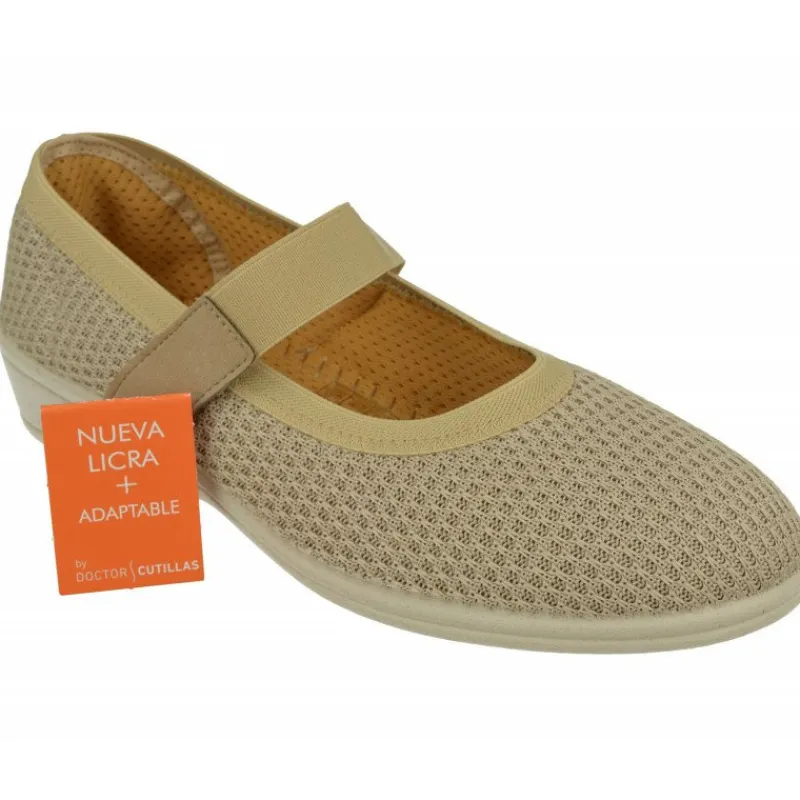 Doctor Cutillas Zapatillas De Casa|Zapatilla Pulsra Del En Lona Acolchada Muy Confortable Con Tira Elastica Y Piso De Caucho