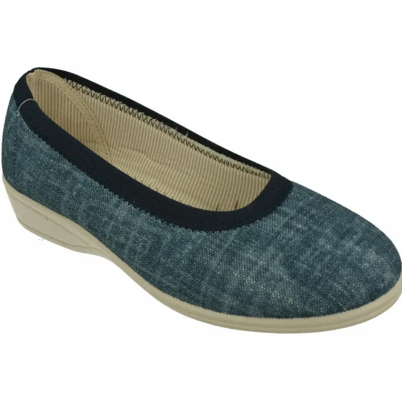 Doctor Cutillas Zapatillas De Casa|Zapatilla Salon Del En Lona Estampada Con Elastico Al Hueco Ajustable Y Piso De Caucho
