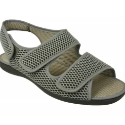Doctor Cutillas Zapatillas De Calle|Zapatilla Sandalia Del Con Doble Velcro Ajustable En Tejido Acolchado Adaptable, Piso De Caucho Y Ancho Especial