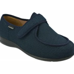 Calzamedi Zapatillas De Lona|Zapatilla Velcro De En Tejido Elastico Con Piso De Caucho Y Horma De Ancho 15 , Pies Sensibles Y Diabeticos