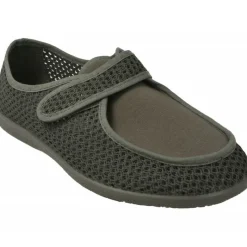 Garzon Zapatillas De Calle|Zapatilla Velcro De En Lona De Rejilla Transpirable Con Pala De Licra Y Piso De Caucho