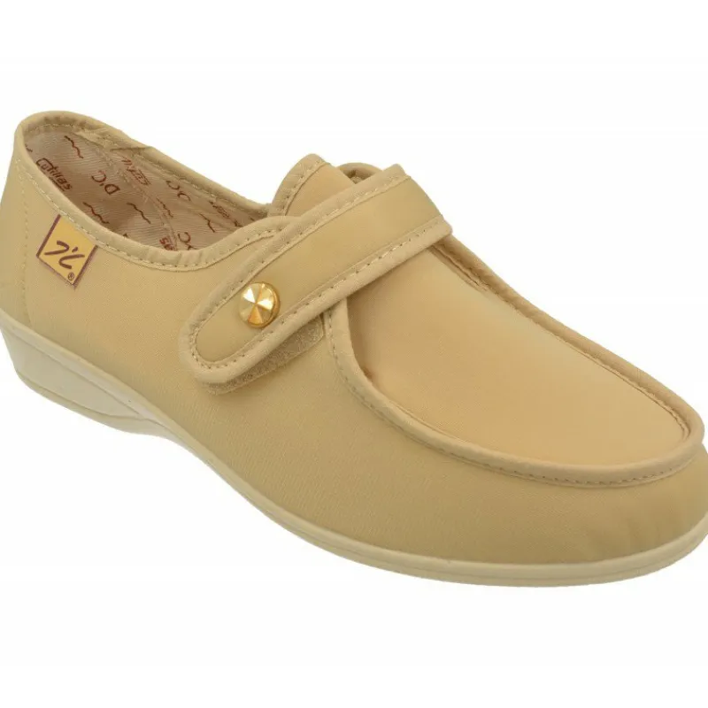 Doctor Cutillas Zapatillas De Calle|Zapatilla Velcro De Lona Con Pala Elastica En Ancho Especial Del