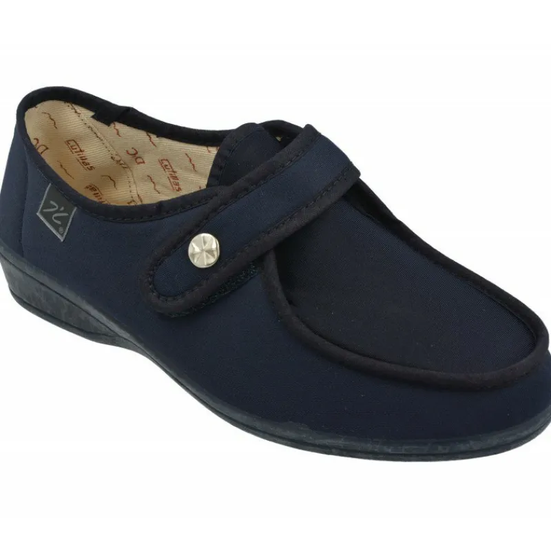 Doctor Cutillas Zapatillas De Calle|Zapatilla Velcro De Lona Con Pala Elastica En Ancho Especial Del