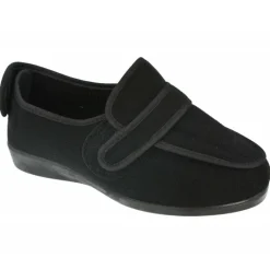 Doctor Cutillas Zapatillas De Calle|Zapatilla Velcro Del , Terapeutico Ortopedico De Gran Capacidad Interior. Negro