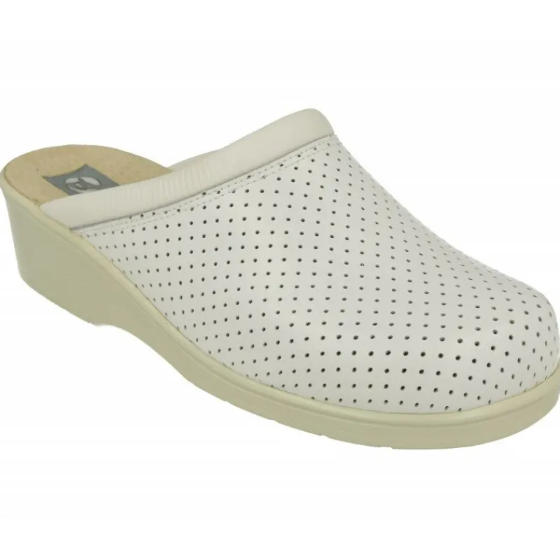 Drucker Calzapedic Zuecos|Zueco De Drucker Con Cuna De Poliuretano Anatomico De Horma De Ancho Especial Blanco