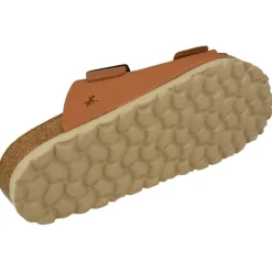 Garzon Sandalias|Zueco De En Piel Vacuna Con Doble Tira Hebilla Y Piso Anatomico De Piel Con Suela Microporosa Cuero